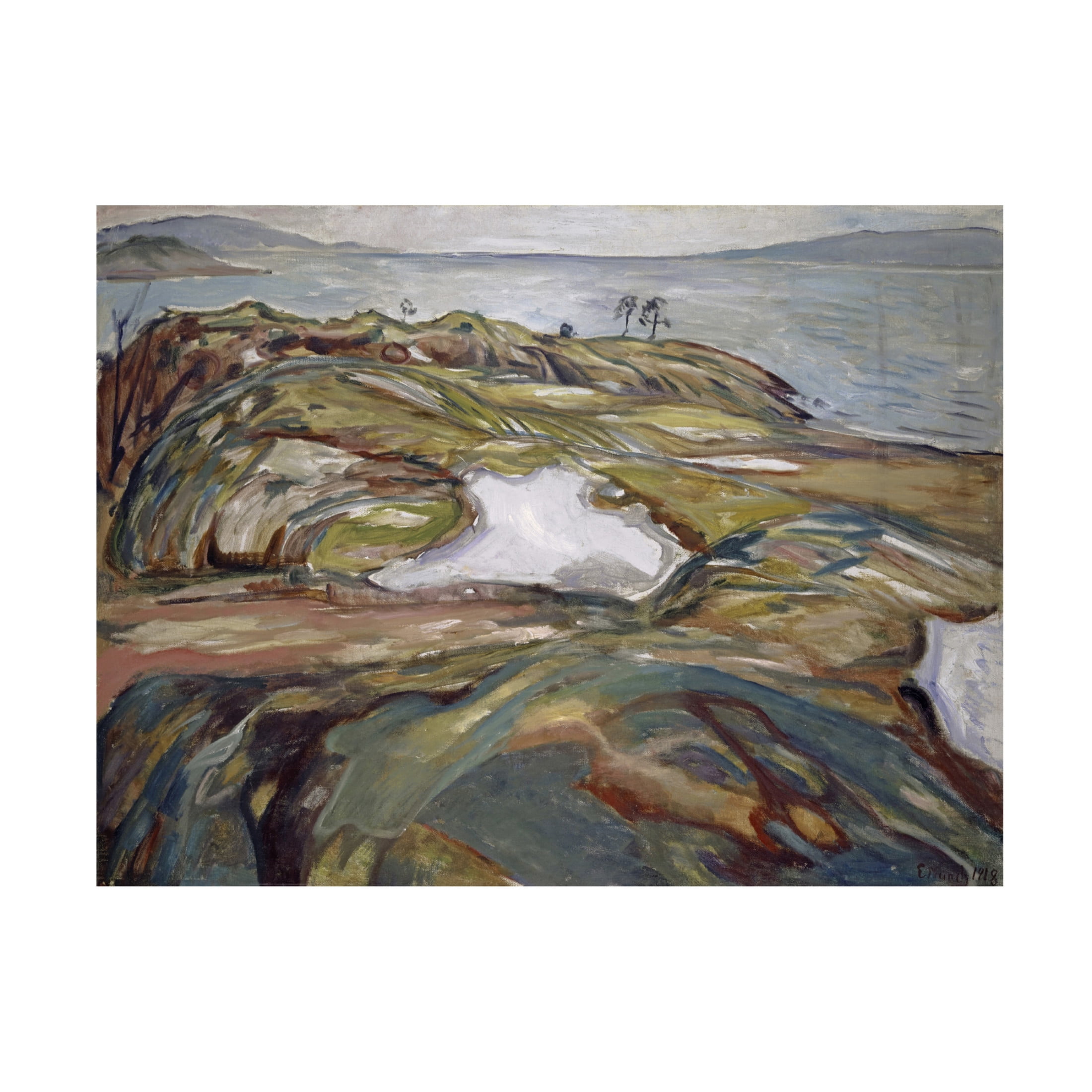 Trademark Fine Art Edvard Munch  Munch Colorful Landscapes II Canvas Wall Art