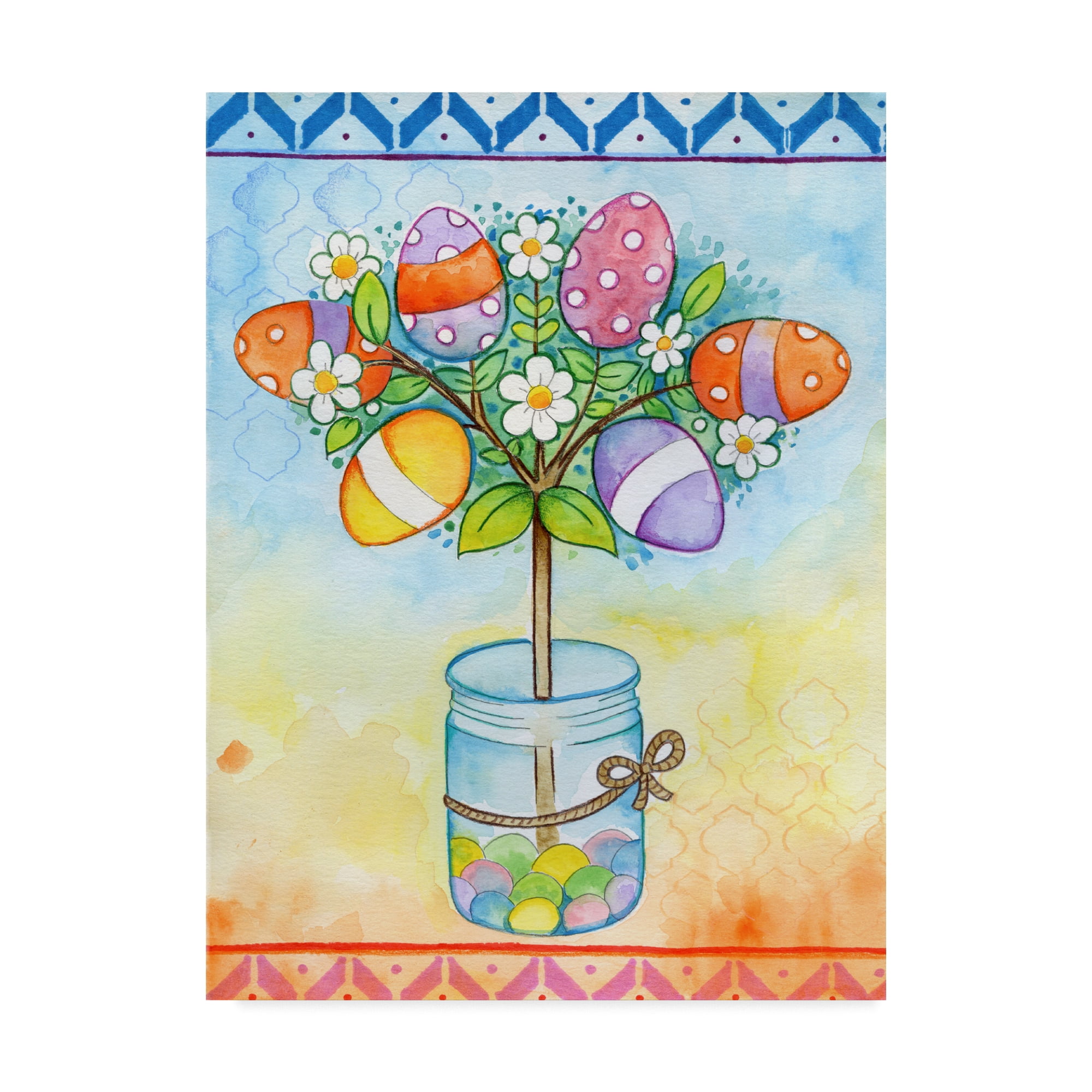 Trademark Fine Art 'Egg Tree' Canvas Art by Valarie Wade