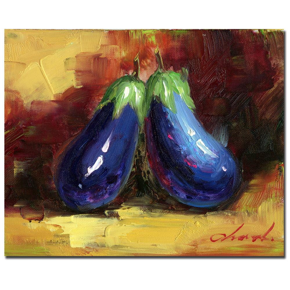 Trademark Fine Art "Eggplant Still Life" Canvas Art