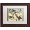 thumbnail image 1 of Trademark Fine Art 'Egypt Map' Canvas Art by Nick Bantock, White Matte, Wood Frame, 1 of 1
