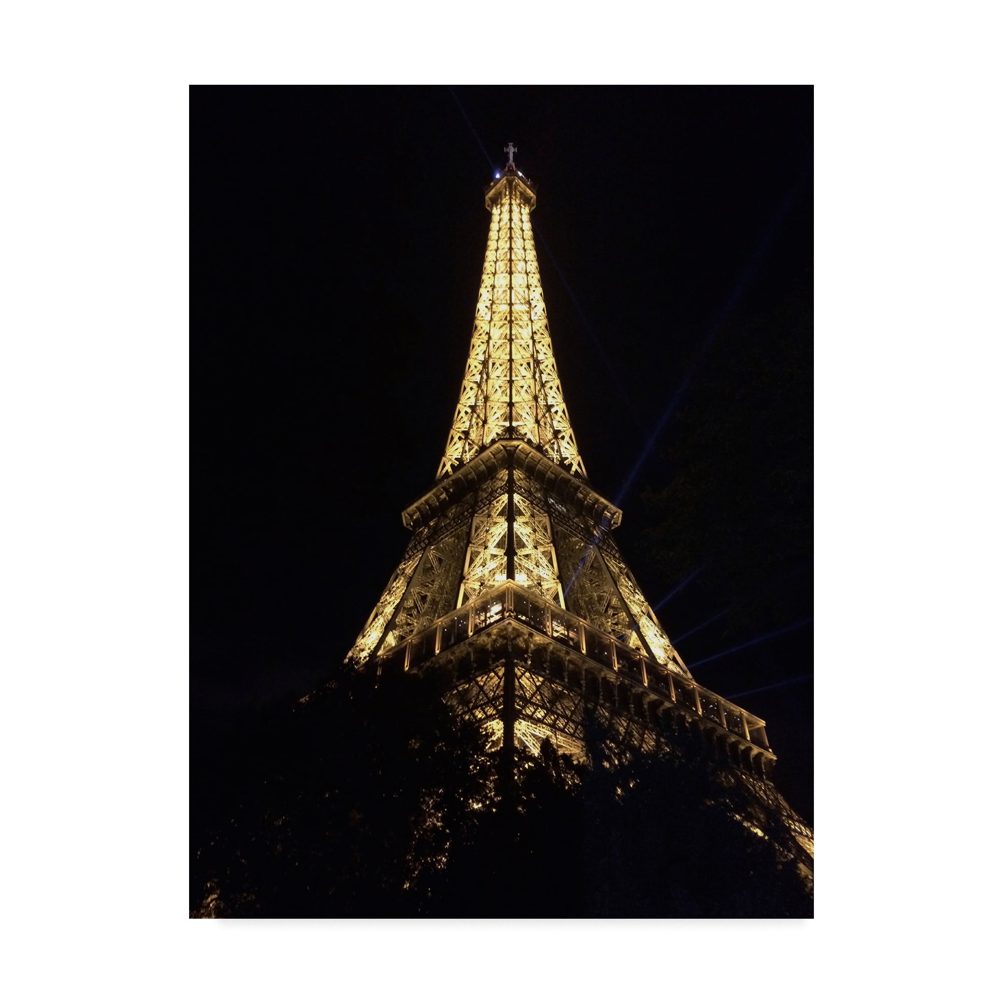 Trademark Fine Art 'Eiffel Tower Up Close' Canvas Art by Jessica Putnam