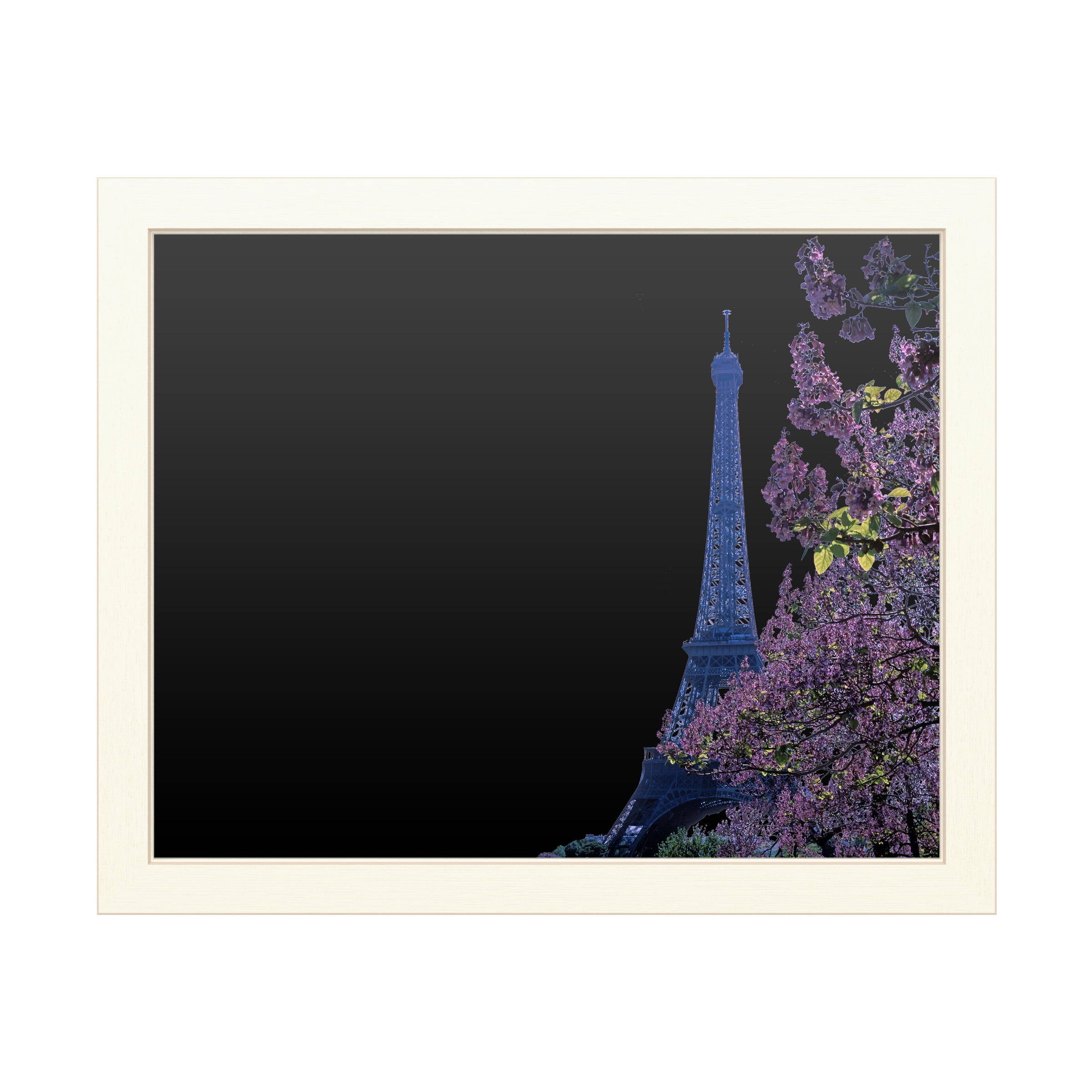 Trademark Fine Art 'Eiffel Tower with Blossoms' Chalkboard by Kathy Yates