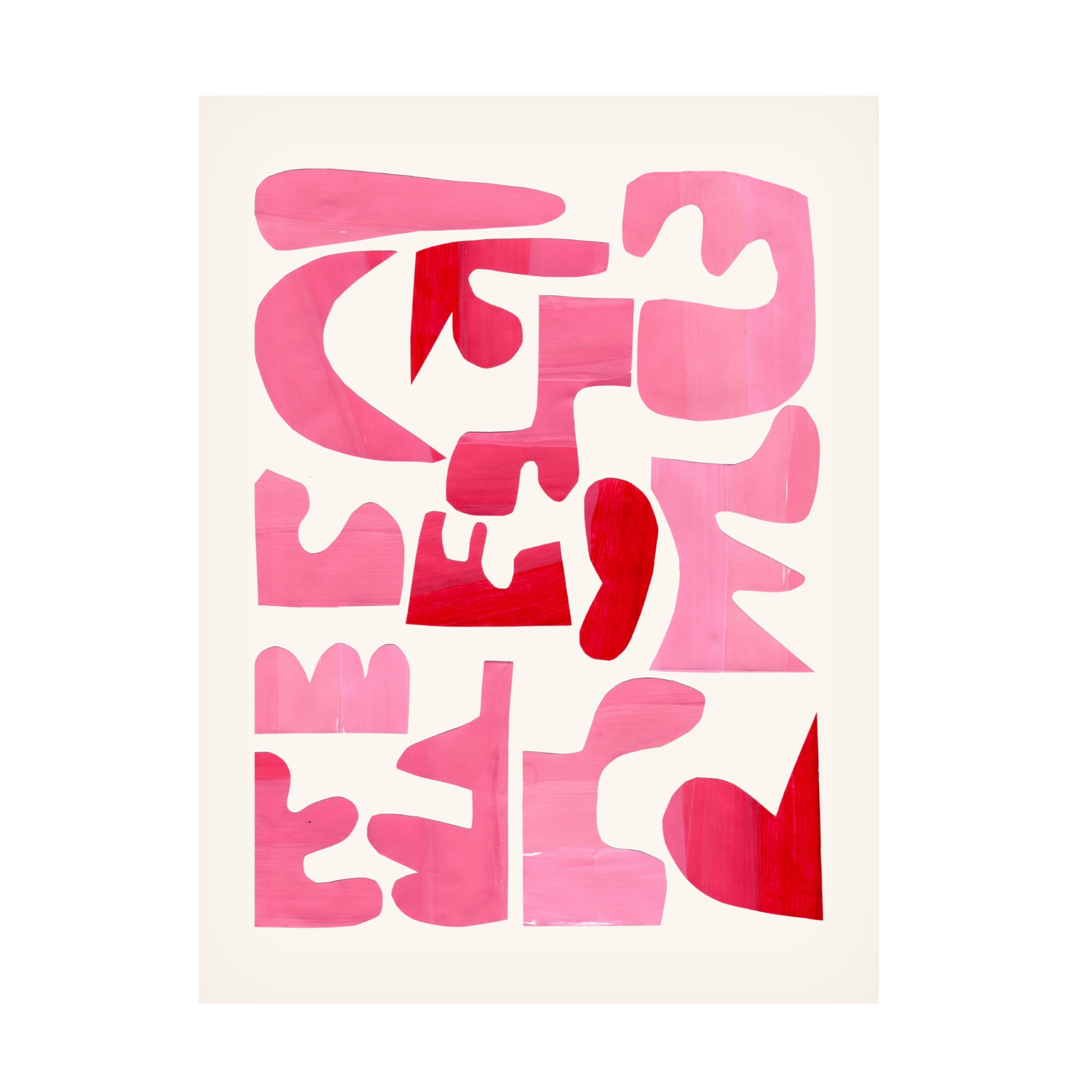 Trademark Fine Art Ejaaz Haniff A Pink Puzzle Canvas Wall Art