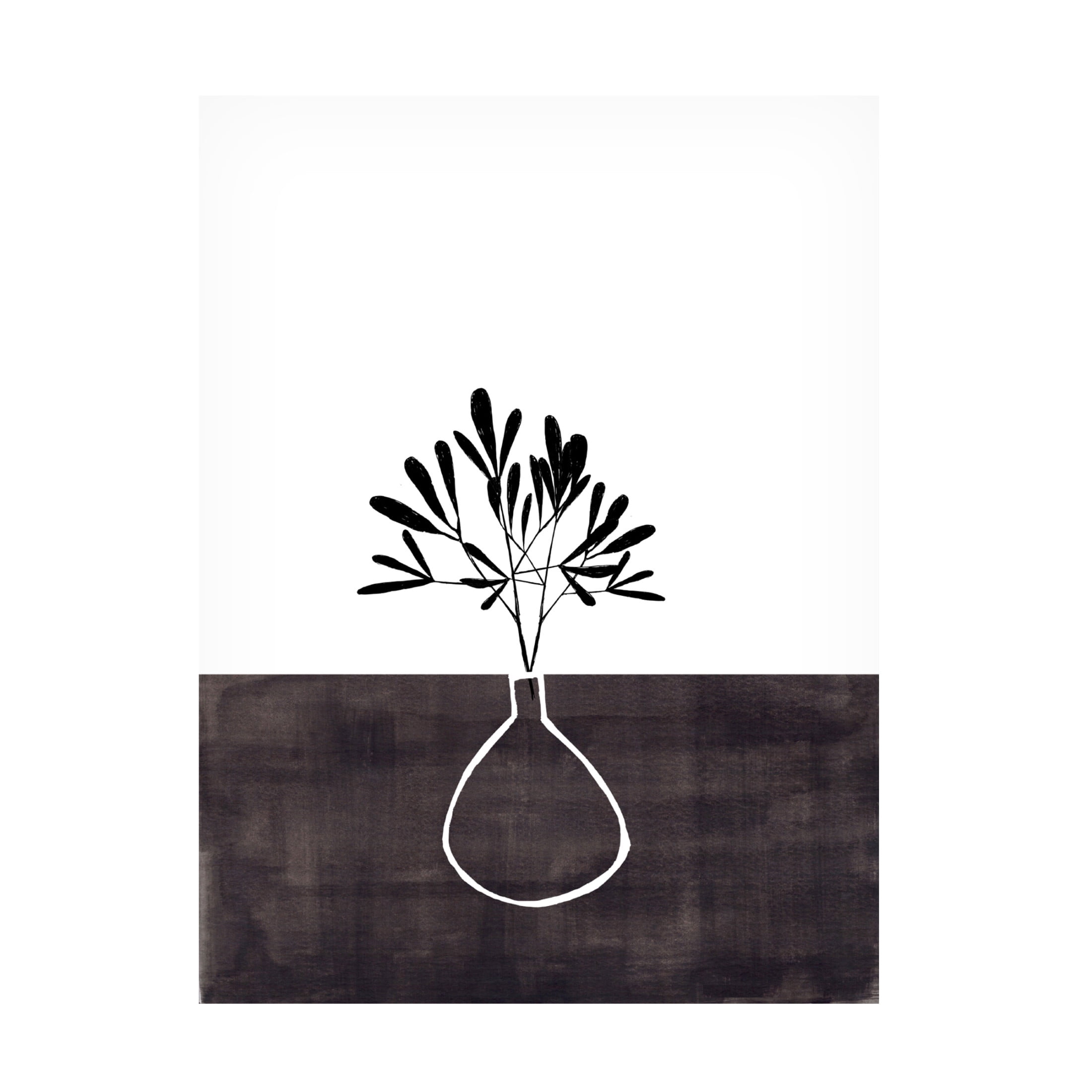 Trademark Fine Art Ejaaz Haniff Ink Vase Canvas Wall Art
