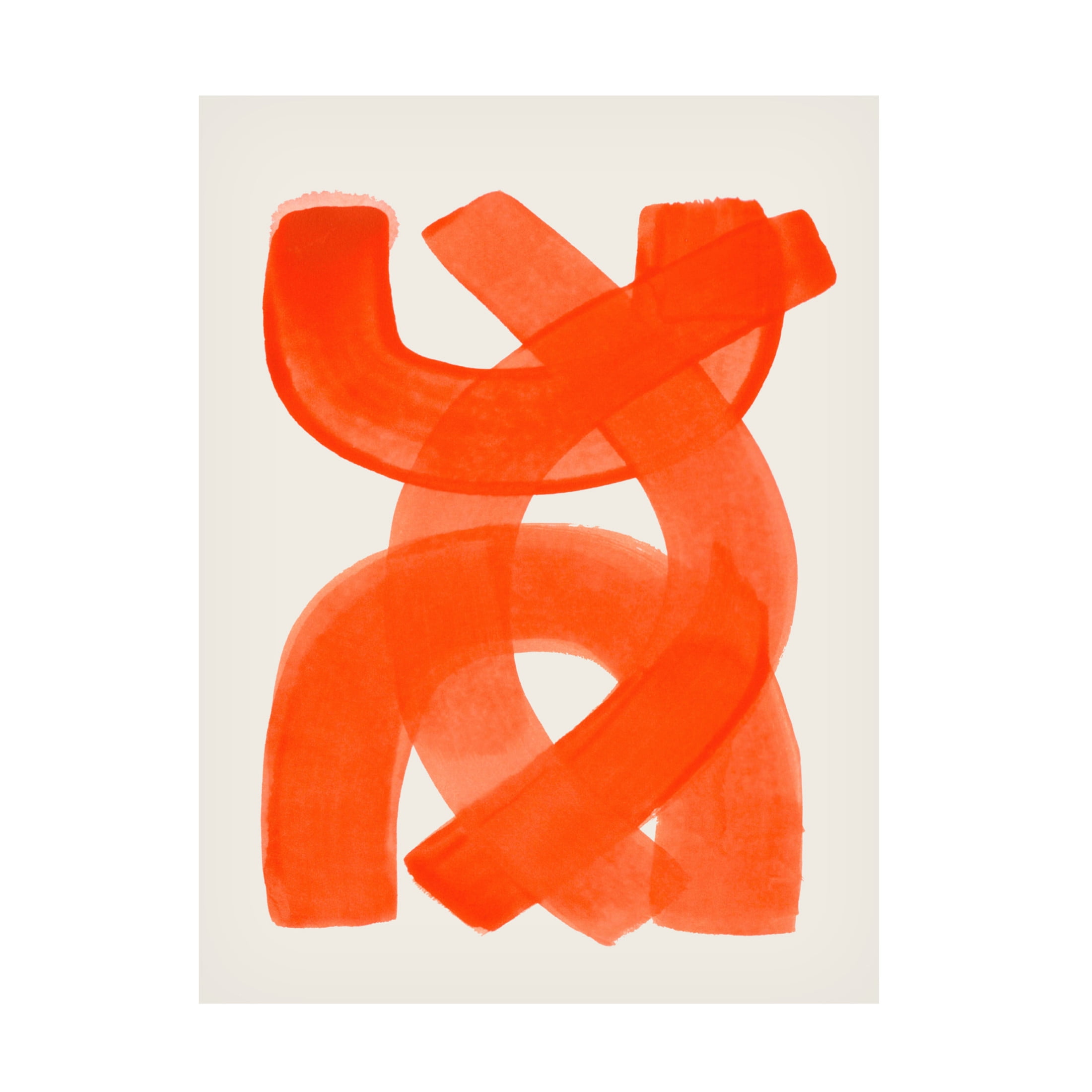Trademark Fine Art Ejaaz Haniff  Orange Strokes Canvas Wall Art