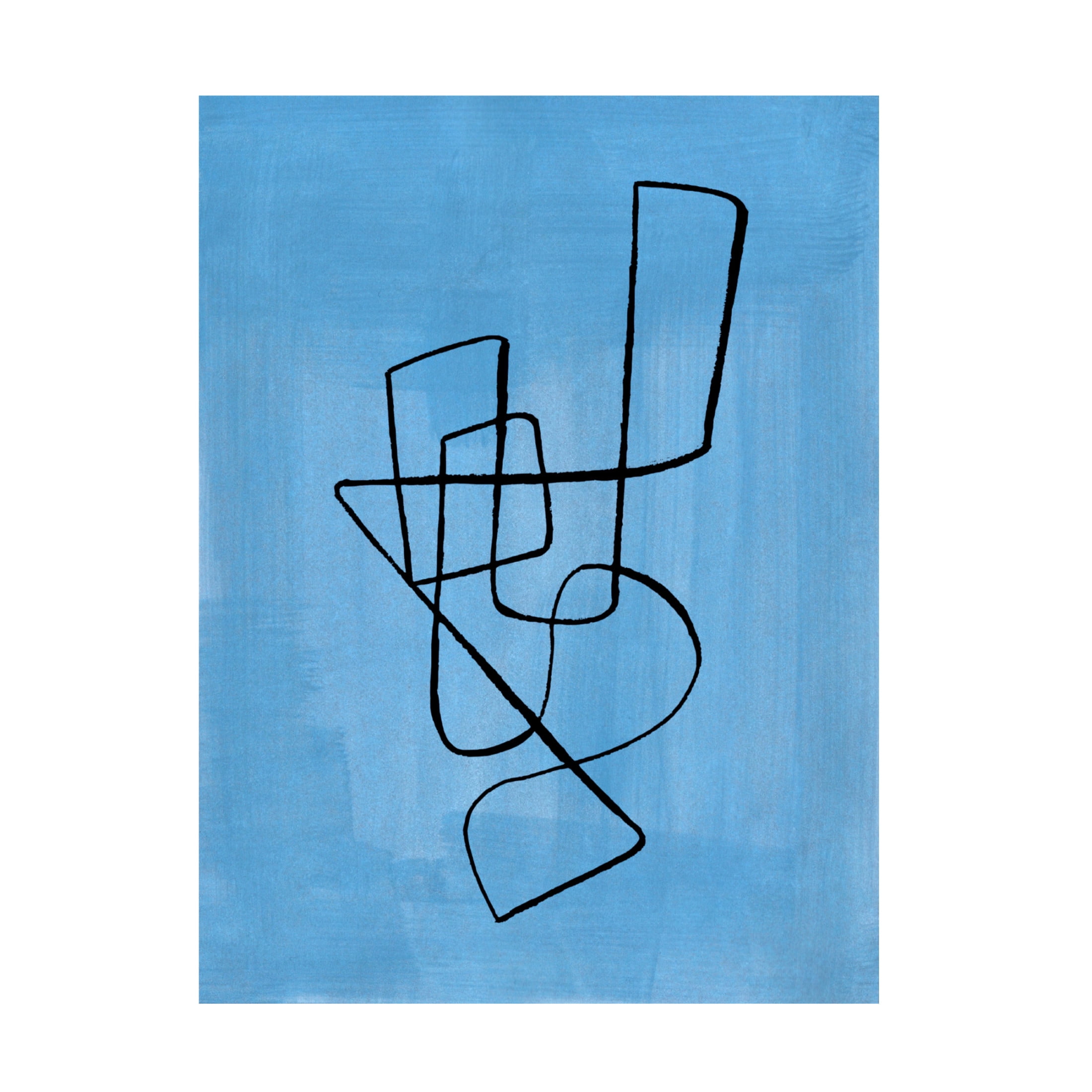 Trademark Fine Art Ejaaz Haniff Pastel Blue Circuit Canvas Wall Art