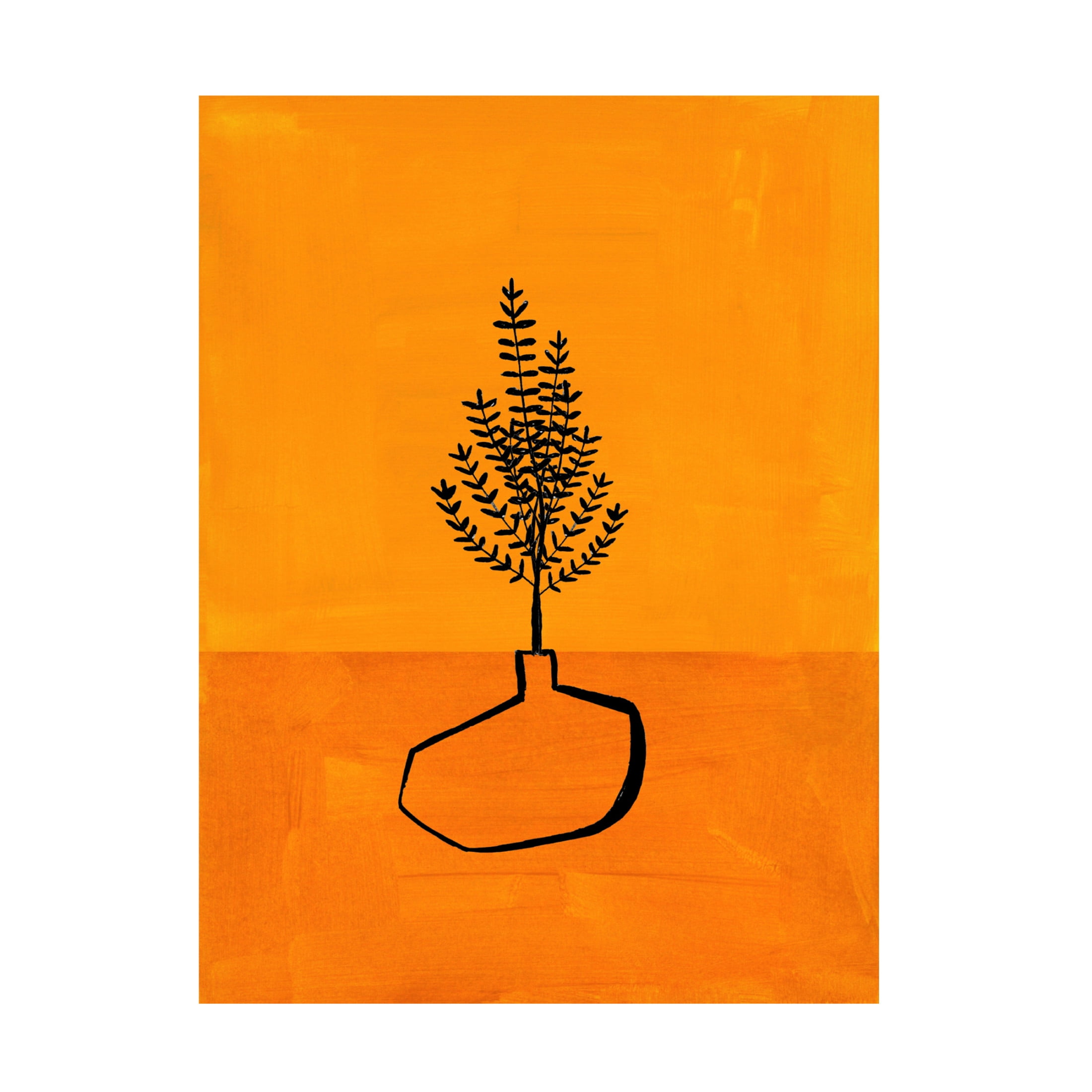 Trademark Fine Art Ejaaz Haniff  Sunset Vase Canvas Wall Art