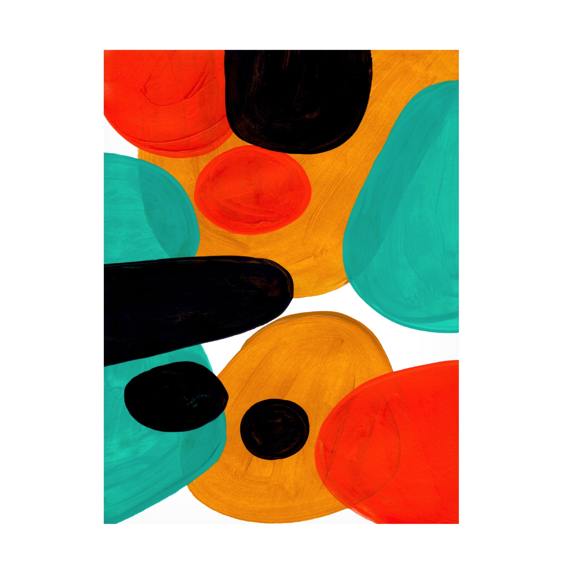 Trademark Fine Art Ejaaz Haniff  Teal Rollie Pollie Canvas Wall Art