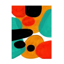 Trademark Fine Art Ejaaz Haniff  Teal Rollie Pollie Canvas Wall Art