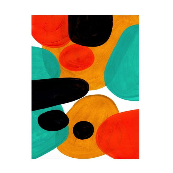 Trademark Fine Art Ejaaz Haniff  Teal Rollie Pollie Canvas Wall Art