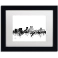 thumbnail image 1 of Trademark Fine Art "El Paso Texas Skyline B&W" Canvas Art by Michael Tompsett, White Matte, Black Frame, 1 of 4