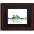 thumbnail image 1 of Trademark Fine Art "El Paso Texas Skyline" Canvas Art by Marlene Watson Black Matte, Wood Frame, 1 of 5