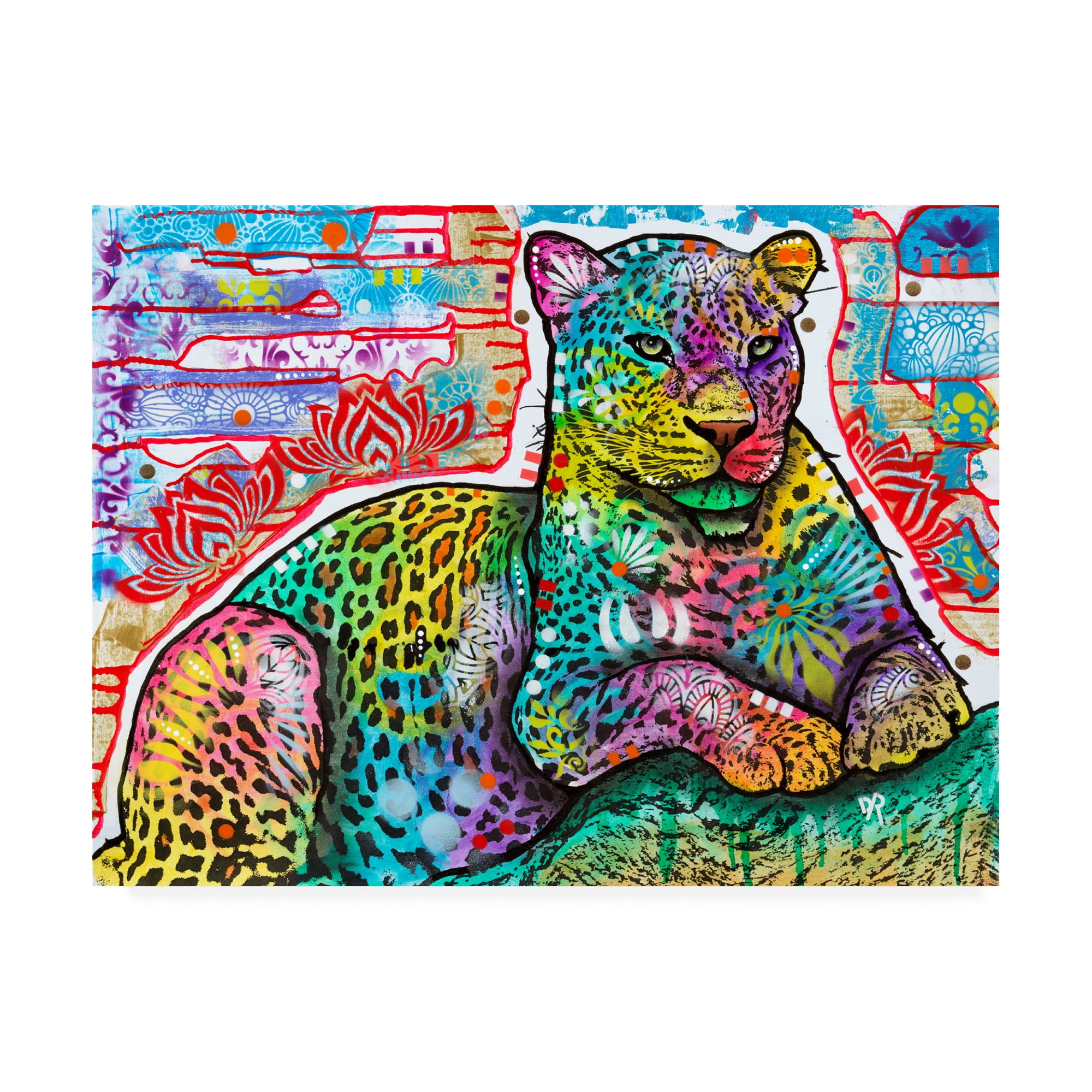 Trademark Fine Art 'Electric Leopard' Canvas Art by Dean Russo