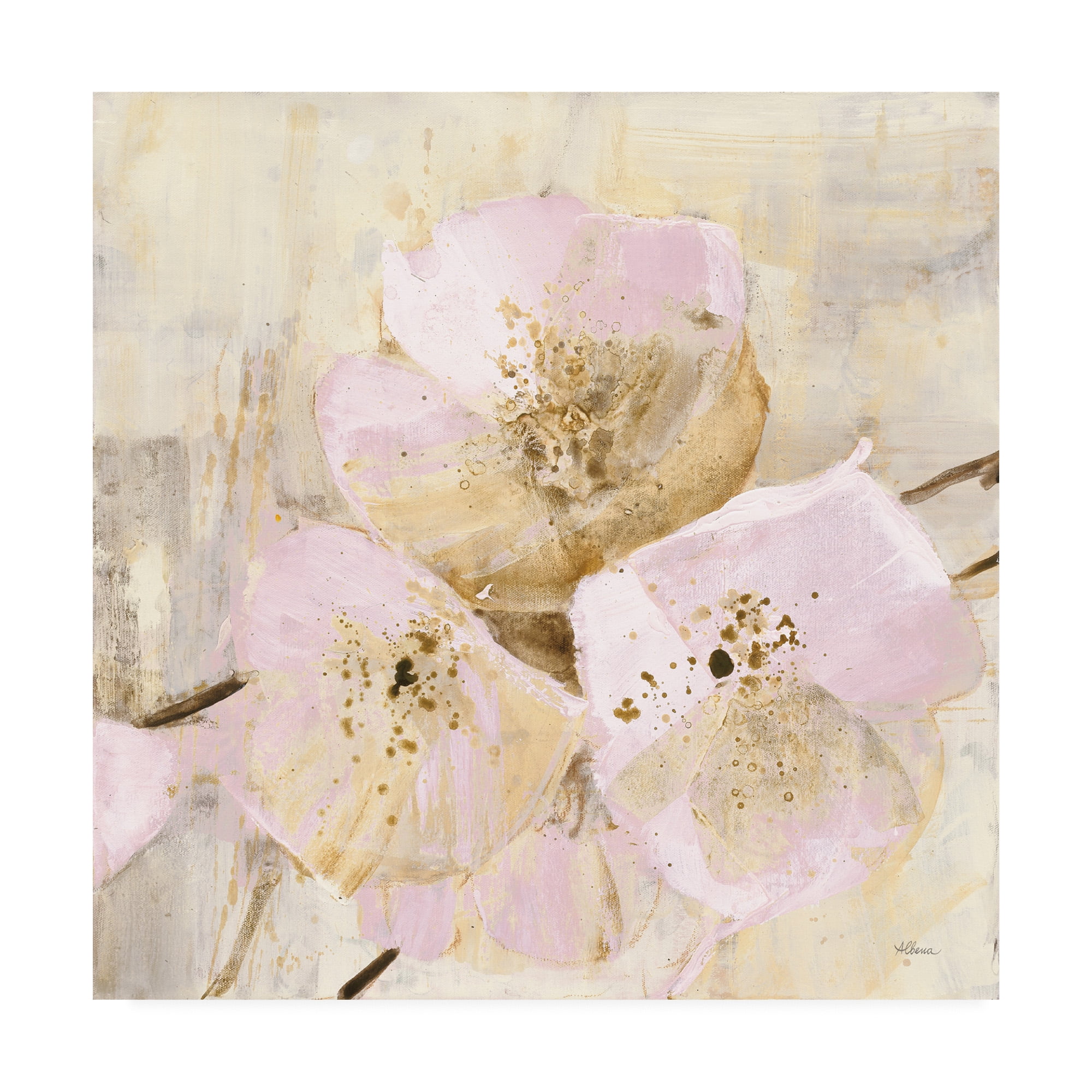 Trademark Fine Art 'Elegance III Pink' Canvas Art by Albena Hristova