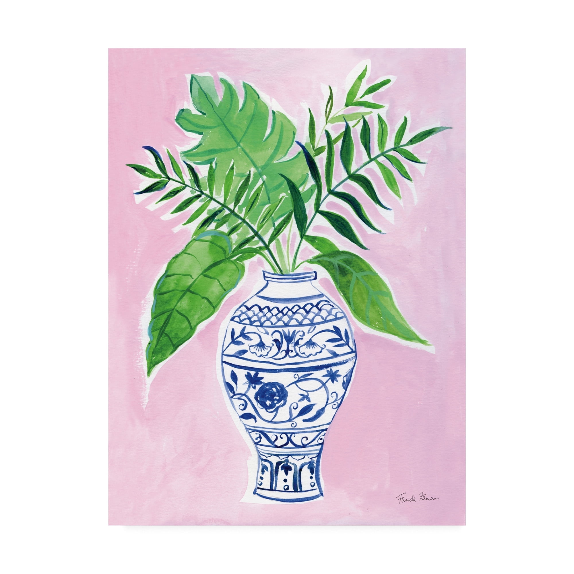 Trademark Fine Art 'Elegant Chinoiserie I Crop' Canvas Art by Farida Zaman