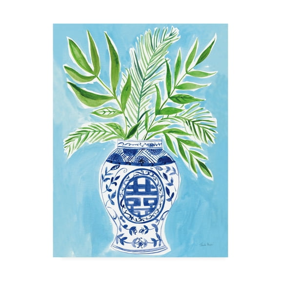 Trademark Fine Art 'Elegant Chinoiserie II Crop' Canvas Art by Farida Zaman