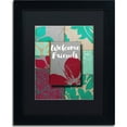 thumbnail image 1 of Trademark Fine Art "Elegant Welcome Flag" Canvas Art by Color Bakery, Black Matte, Black Frame, 1 of 1