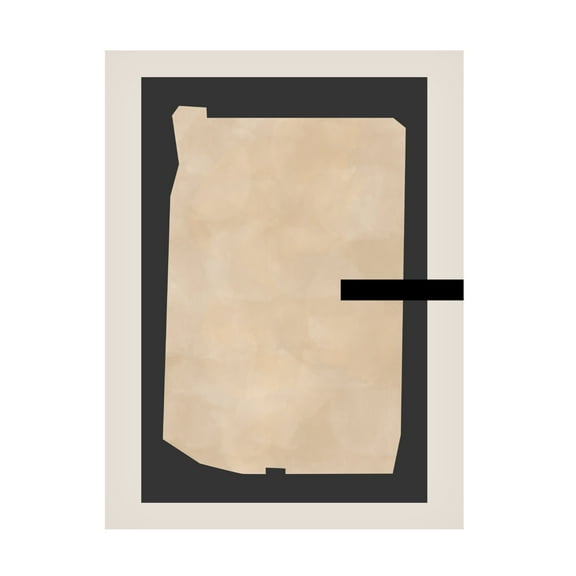 Trademark Fine Art Elena Ristova  Abstract Beige Painting Canvas Wall Art