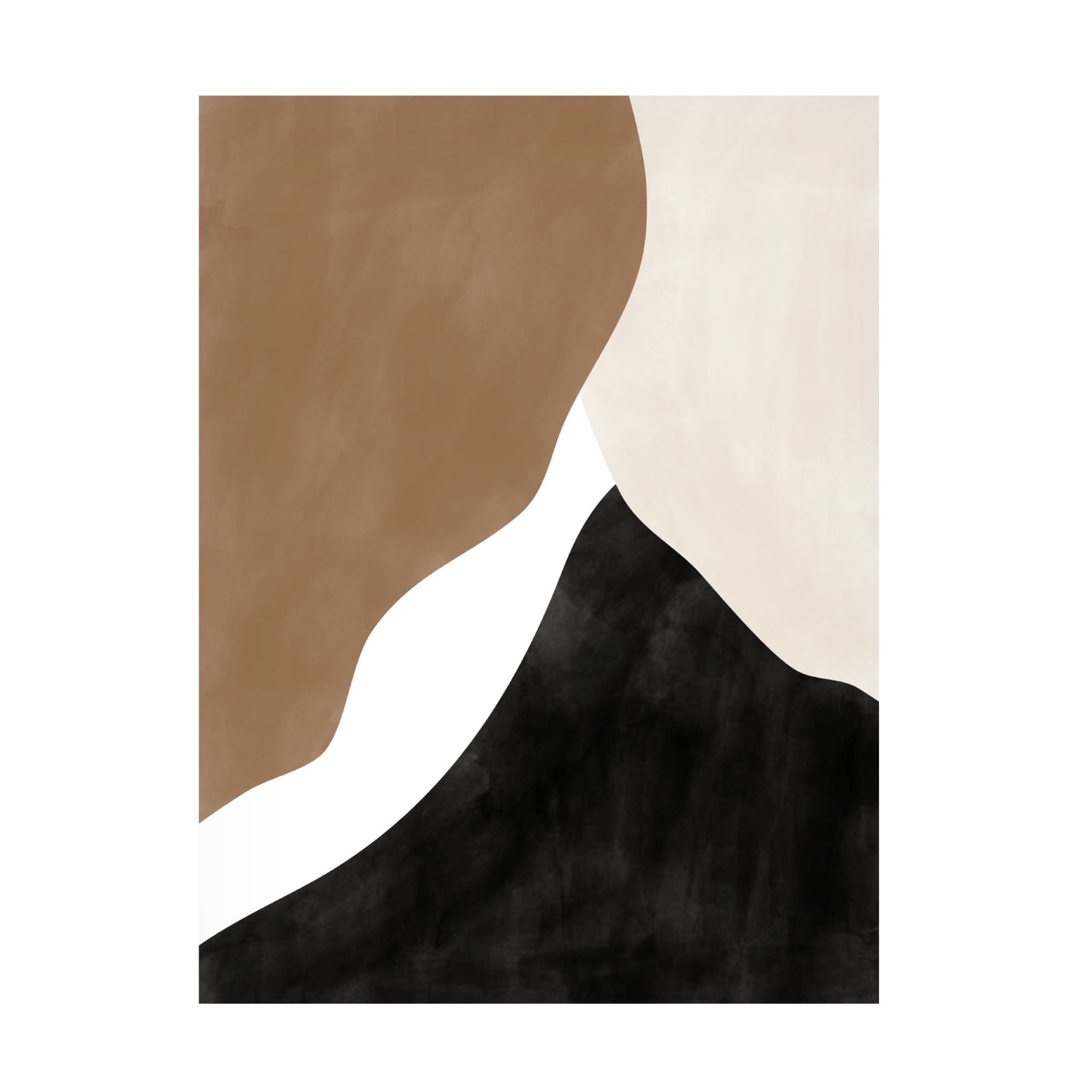Trademark Fine Art Elena Ristova Abstract Beige and Brown Art No.1 Canvas Wall Art