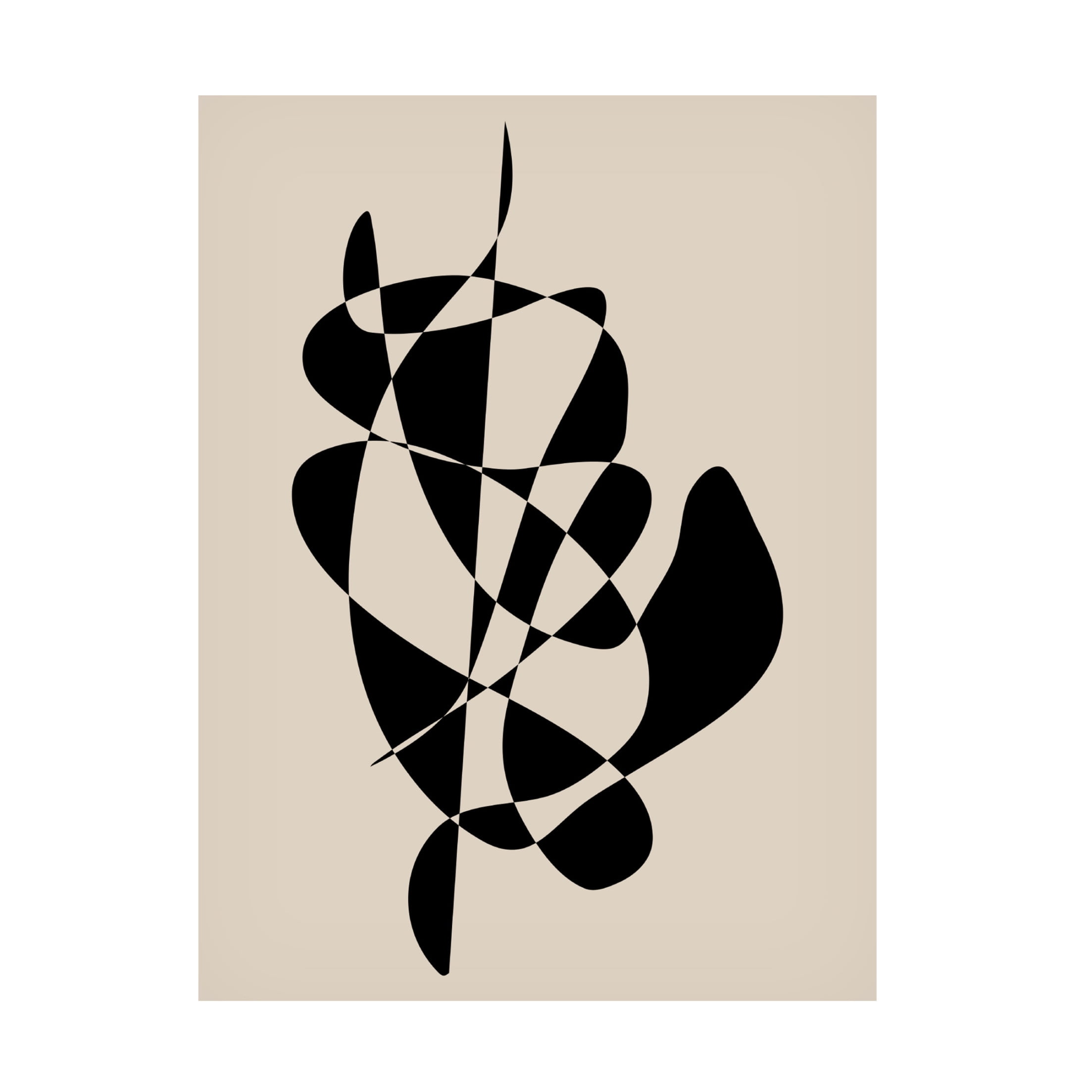 Trademark Fine Art Elena Ristova Abstract Black Shapes Artwork Canvas Wall Art