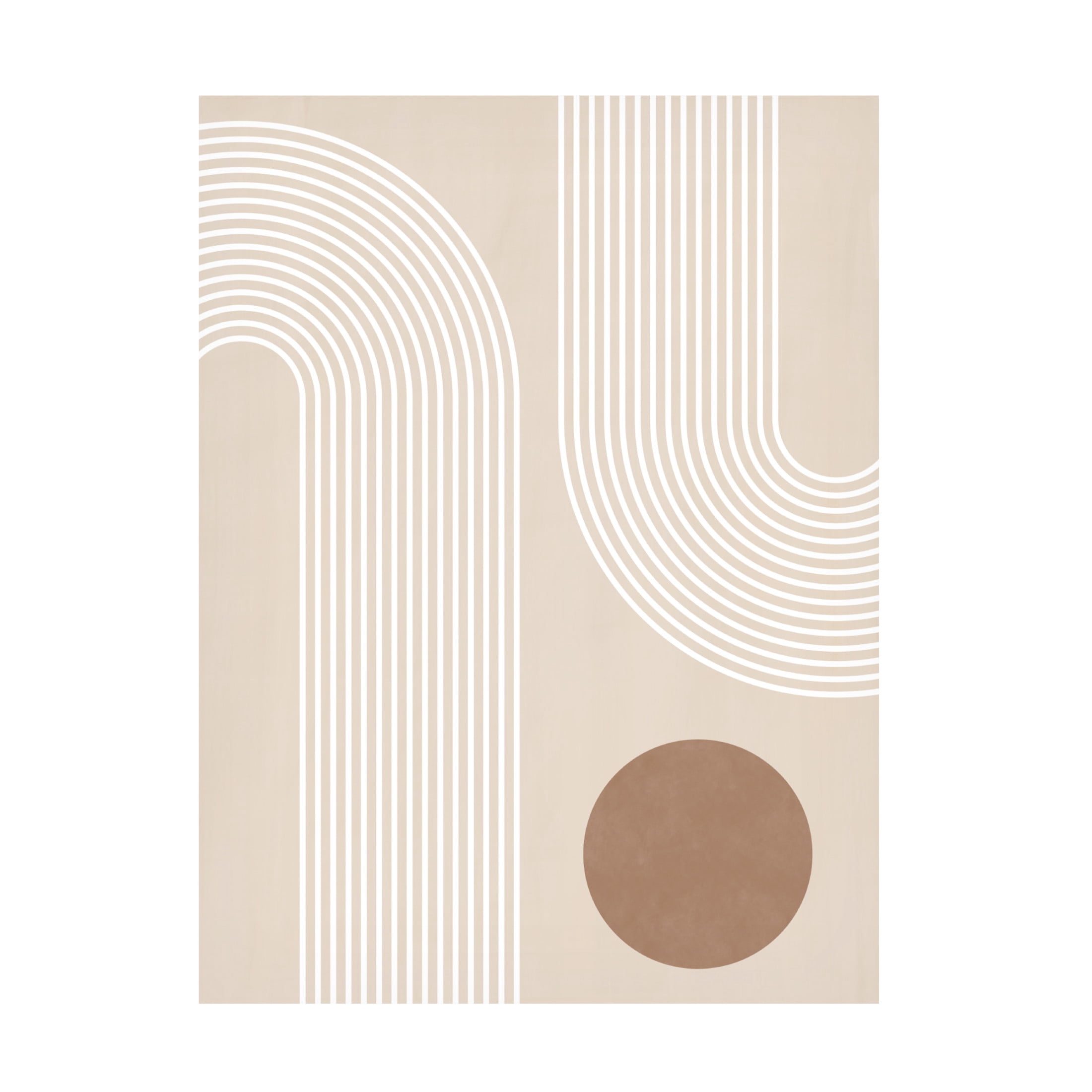 Trademark Fine Art Elena Ristova Beige Arc Poster No.1 Canvas Wall Art