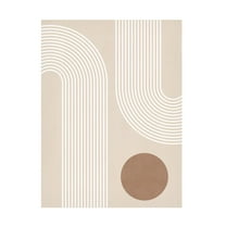 Trademark Fine Art Elena Ristova Beige Arc Poster No.1 Canvas Wall Art