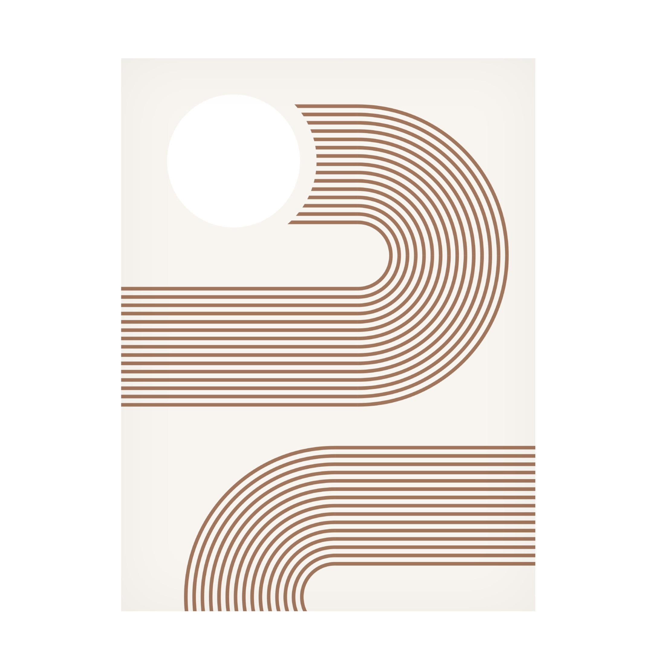 Trademark Fine Art Elena Ristova Beige Arc Poster No.2 Canvas Wall Art