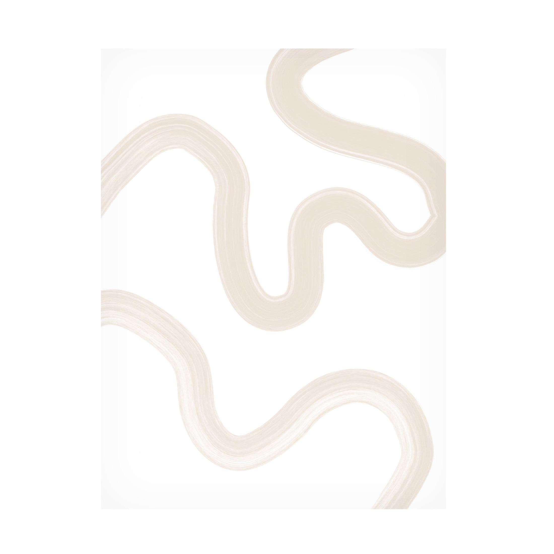 Trademark Fine Art Elena Ristova Beige Brush Stroke Poster No.2 Canvas Wall Art