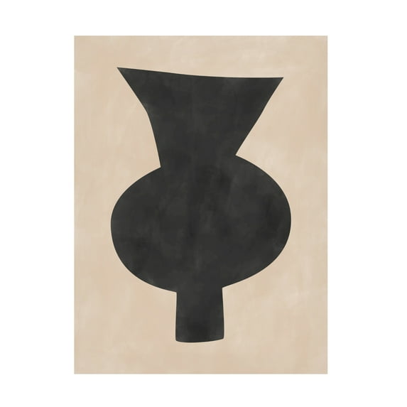 Trademark Fine Art Elena Ristova Black Vase Artwork Canvas Wall Art