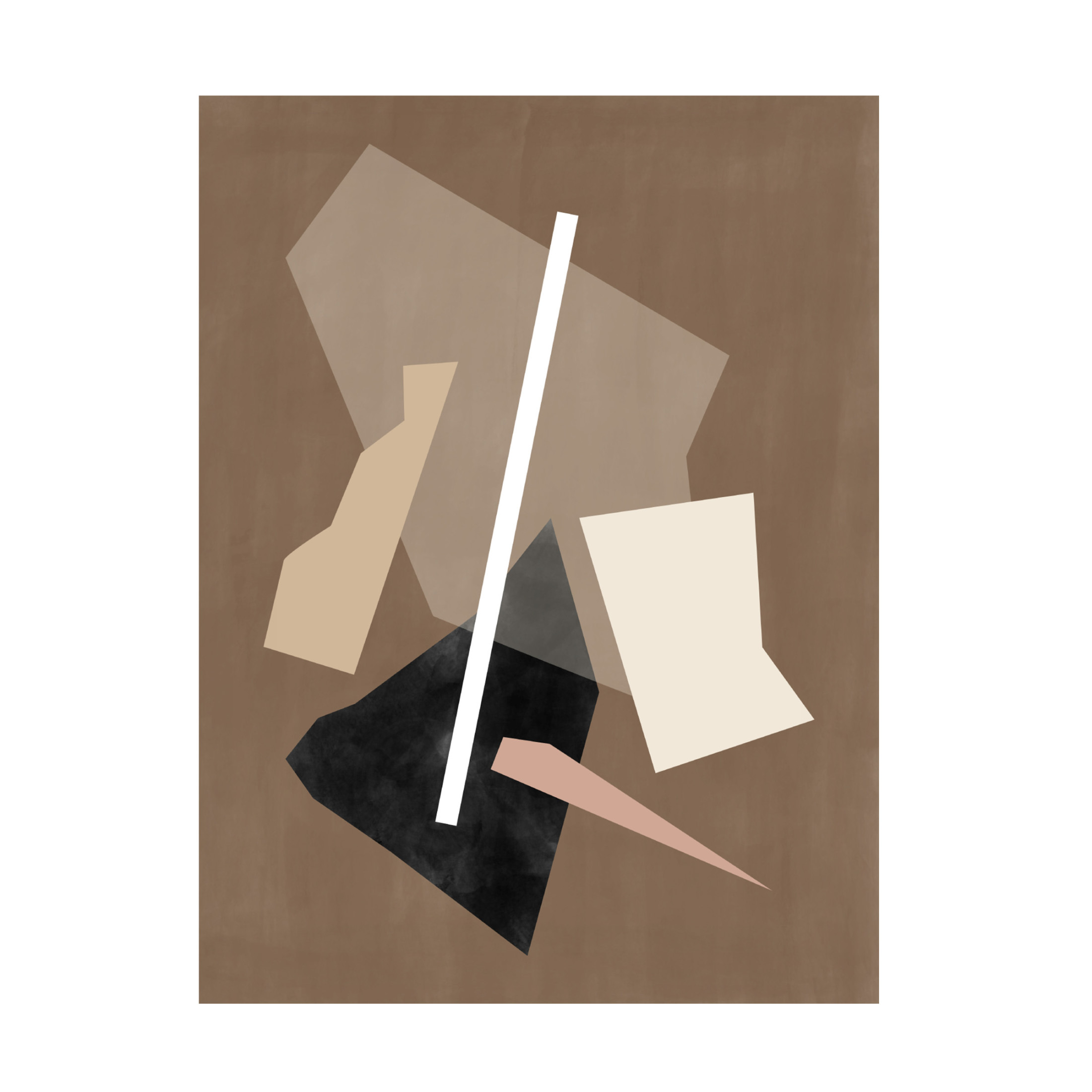 Trademark Fine Art Elena Ristova  Brown Paper Cuts Painting Canvas Wall Art