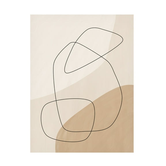 Trademark Fine Art Elena Ristova  Graphic Shapes a Lines Poster Canvas Wall Art