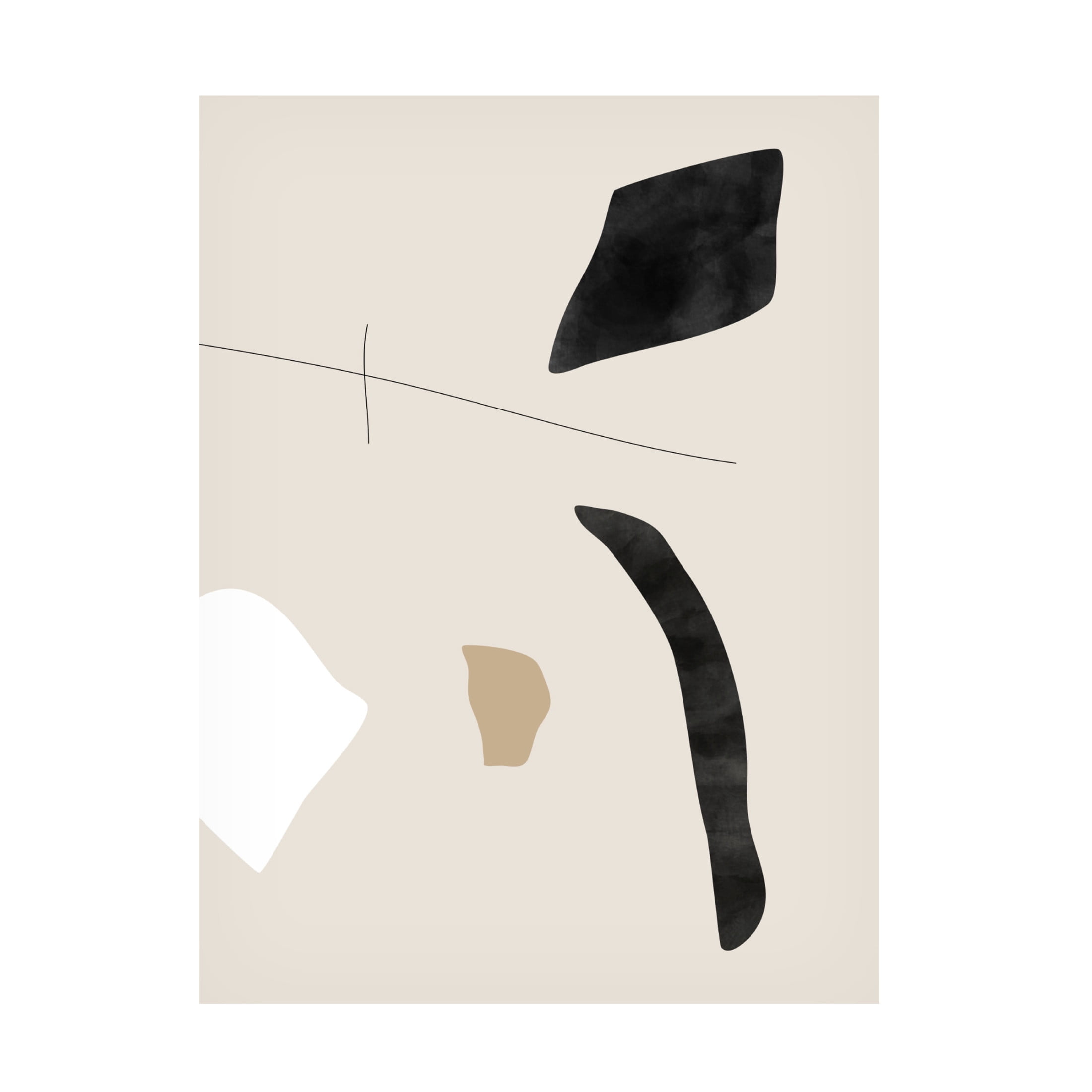 Trademark Fine Art Elena Ristova  Graphic Shapes and Lines Poster Canvas Wall Art