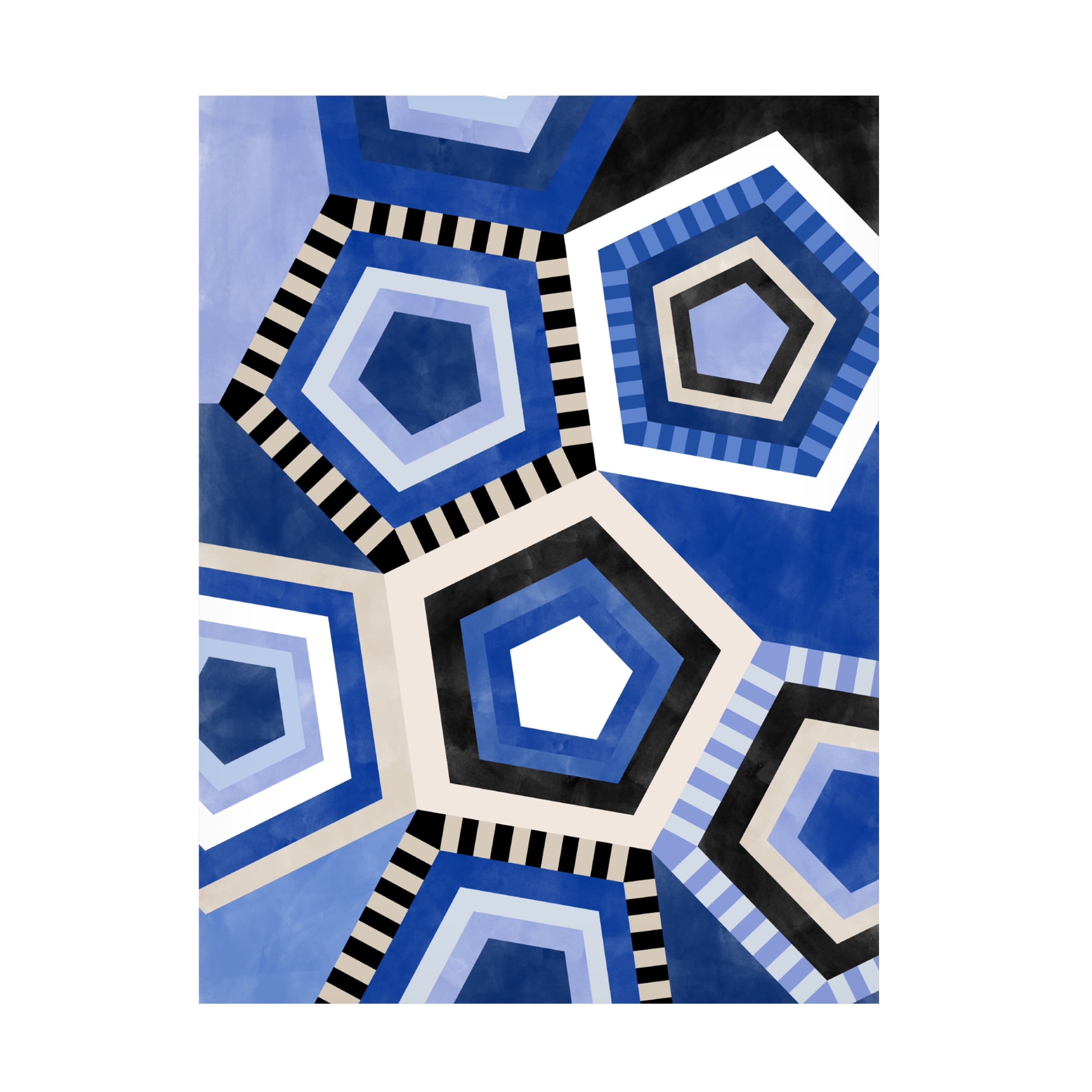 Trademark Fine Art Elena Ristova  Indigo61 Canvas Wall Art