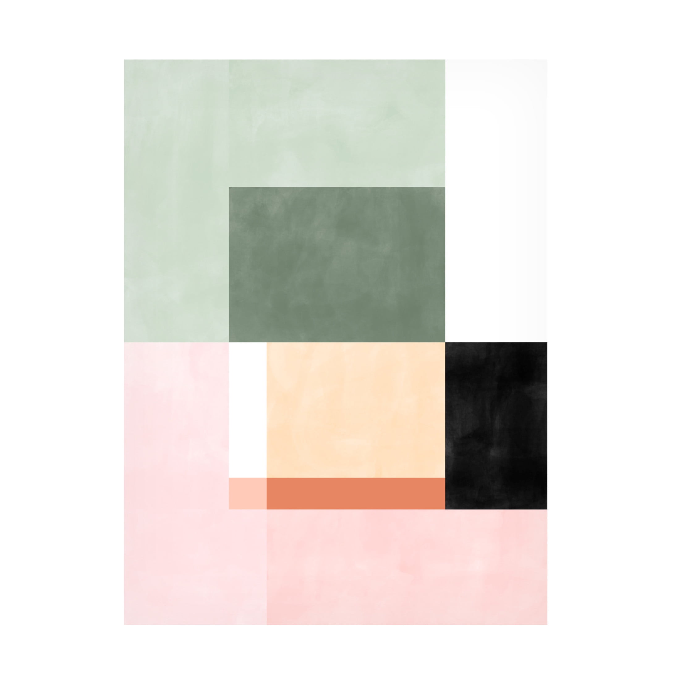Trademark Fine Art Elena Ristova  Pinkgreen22 Canvas Wall Art