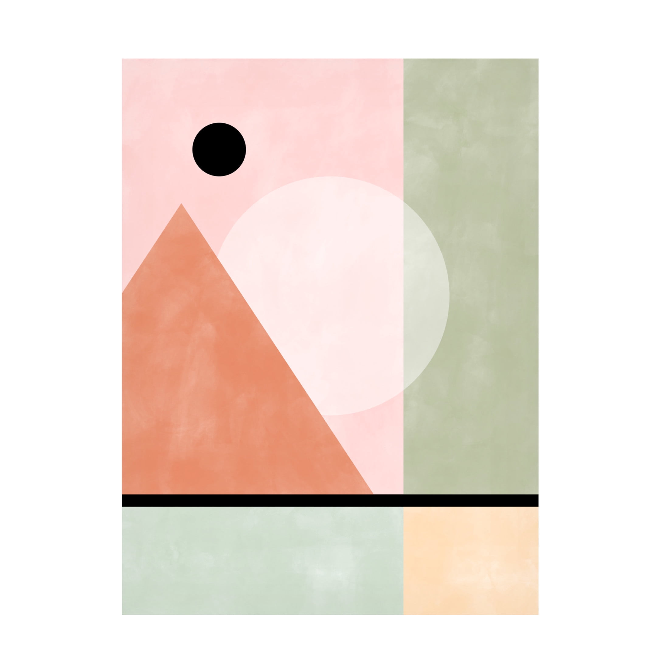 Trademark Fine Art Elena Ristova  Pinkgreen27 Canvas Wall Art