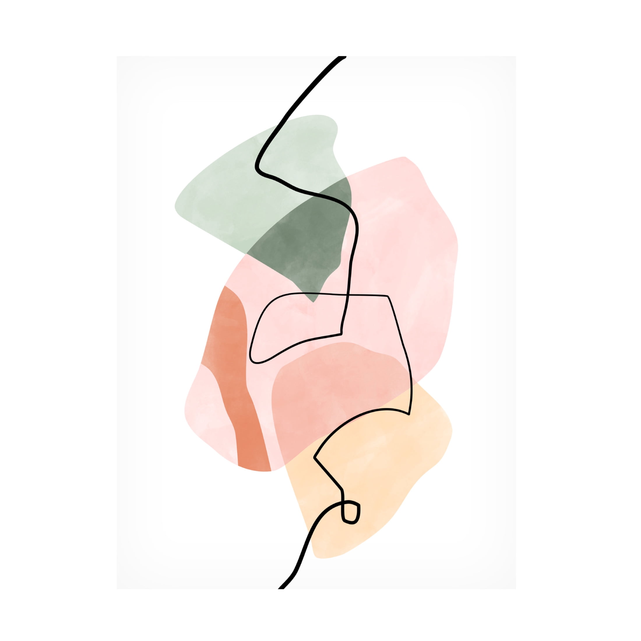 Trademark Fine Art Elena Ristova Pinkgreen29 Canvas Wall Art