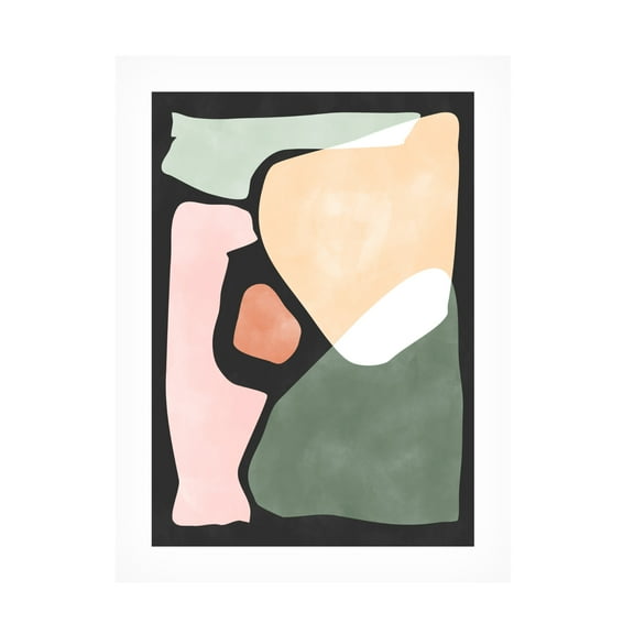 Trademark Fine Art Elena Ristova Pinkgreen30 Canvas Wall Art