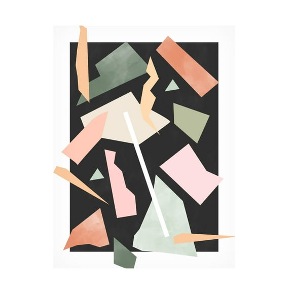 Trademark Fine Art Elena Ristova  Pinkgreen34 Canvas Wall Art