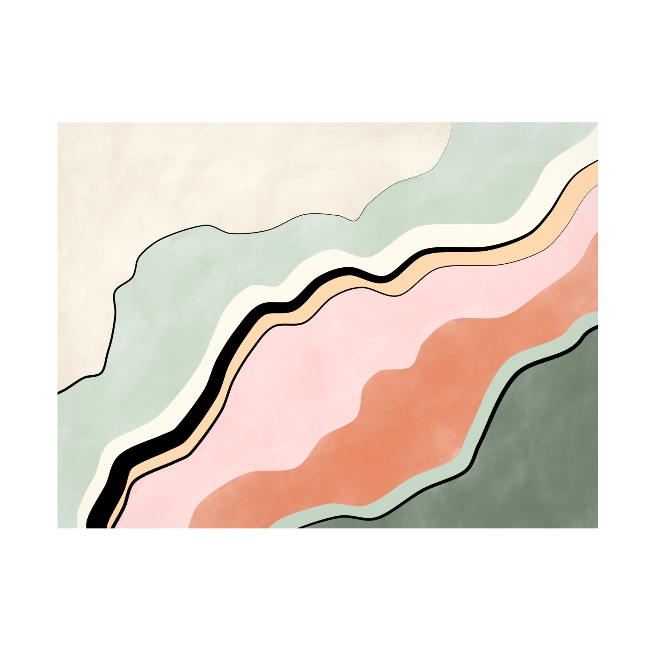 Trademark Fine Art Elena Ristova Pinkgreen38 Canvas Wall Art