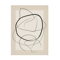 Trademark Fine Art Elena Ristova Soft Abstract Lines Art Canvas Wall Art