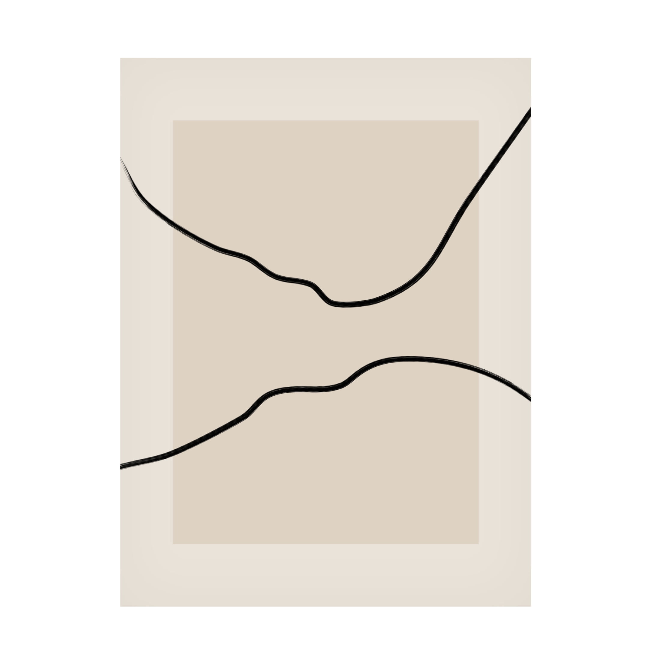 Trademark Fine Art Elena Ristova  Soft Abstract Lines Art Canvas Wall Art