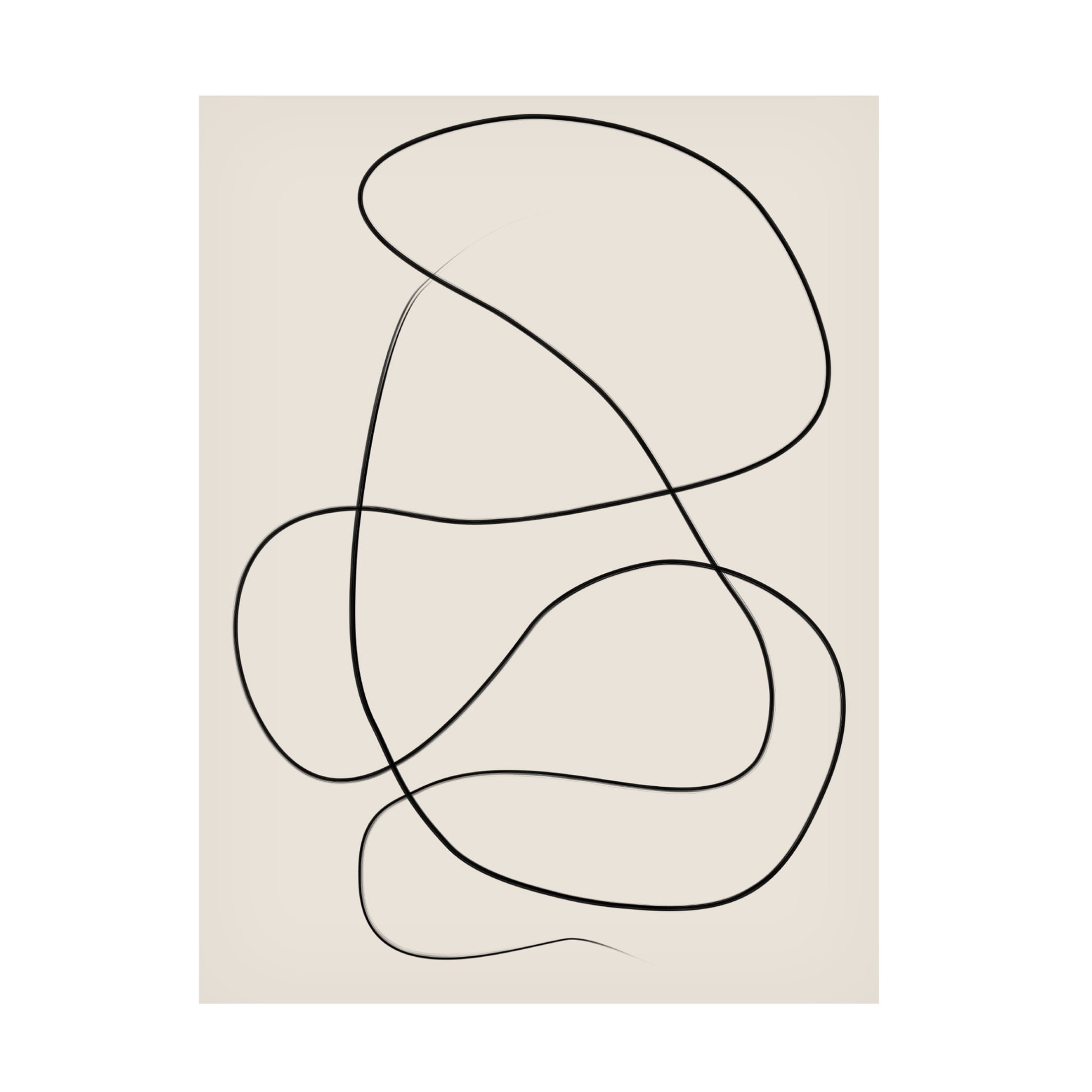 Trademark Fine Art Elena Ristova  Swirling One Line Art Canvas Wall Art