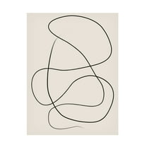 Trademark Fine Art Elena Ristova  Swirling One Line Art Canvas Wall Art