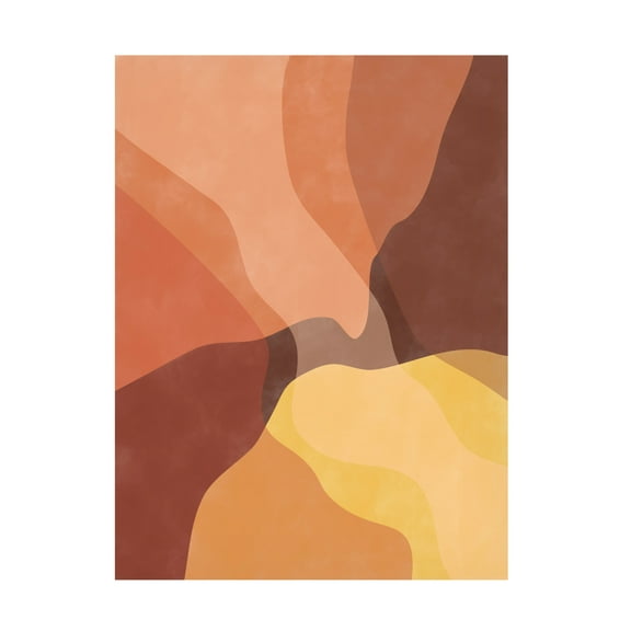 Trademark Fine Art Elena Ristova abstractyellow13 Canvas Wall Art