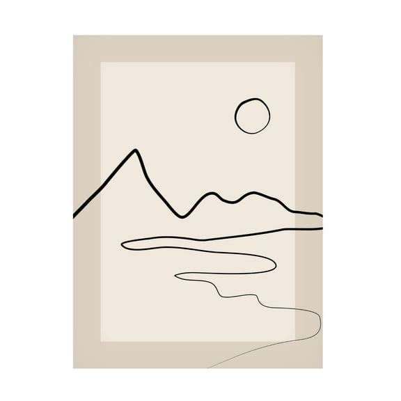 Trademark Fine Art Elena Ristova  lineart2 Canvas Wall Art