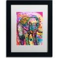 thumbnail image 1 of Trademark Fine Art "Elephant" Canvas Art by Dean Russo, White Matte, Black Frame, 1 of 4