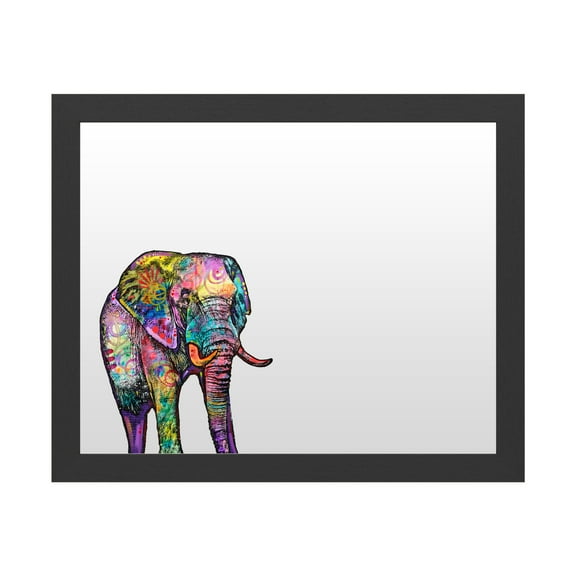 Dry Erase Marker Board with Printed Artwork - Dean Russo 'Elephant' White Board - Ready to Hang
