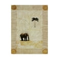 thumbnail image 1 of Trademark Fine Art 'Elephant Under Beige Paper 1' Canvas Art by Pablo Esteban, 1 of 3