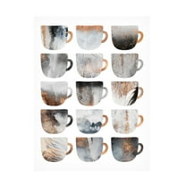 Trademark Fine Art Elisabeth Fredriksson Dreamy Coffee Cups Canvas Wall Art