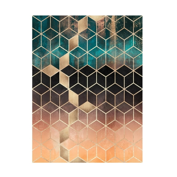 Trademark Fine Art Elisabeth Fredriksson Ombre Dream Cubes Canvas Wall Art
